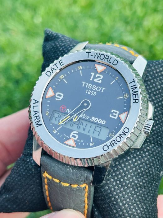 Tissot T-Navigator 3000 T Touch World Time Z270/370 GPS  ETA 42mm timezones t world function