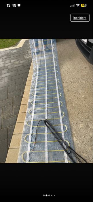 Covor de incalzire 150w încalzire electrică prin pardoseala Lungime 3,9 Lățime 50cm cablu de alimentare de 3m