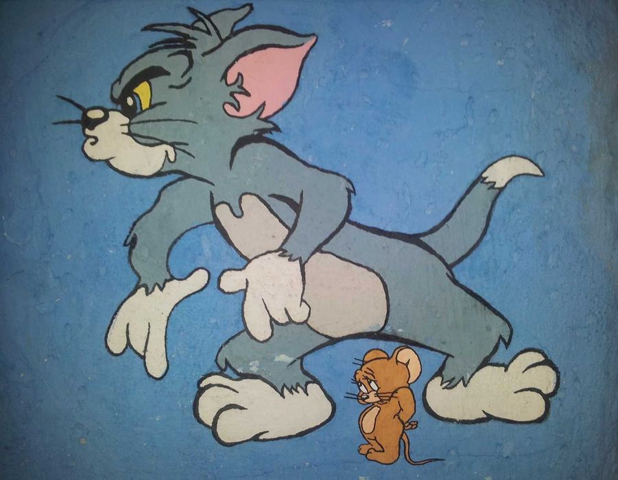 Picturi pe perete, cu personaje, peisaje si teme din desene animate