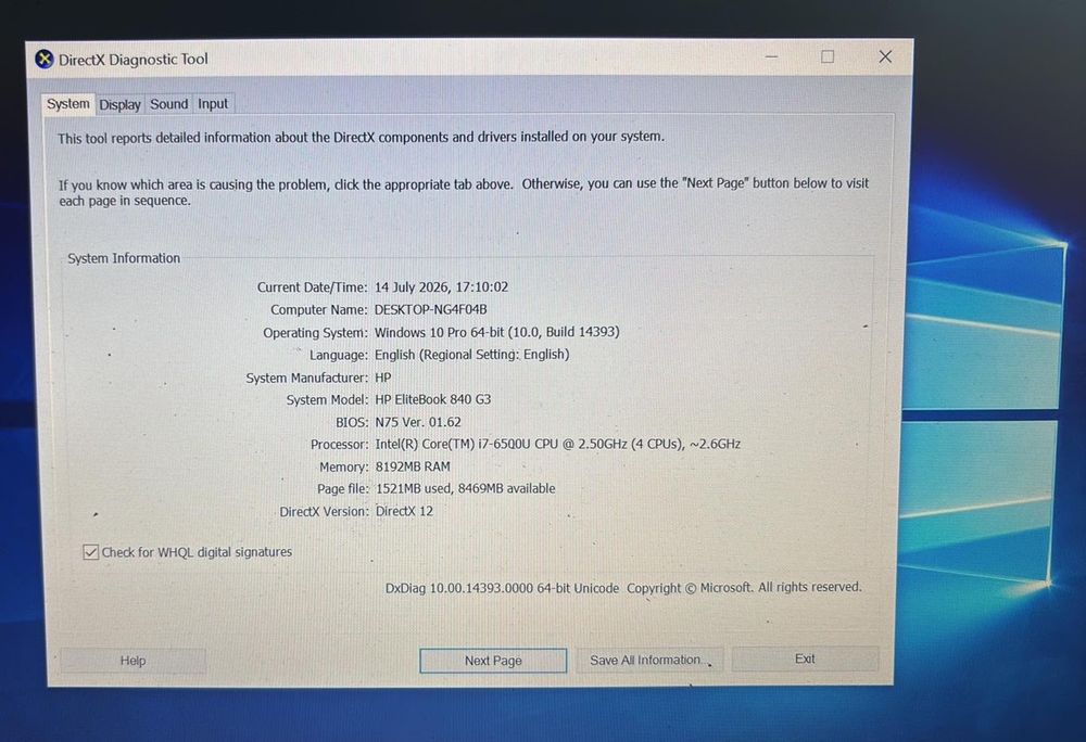 Laptop EliteBook 840 G3