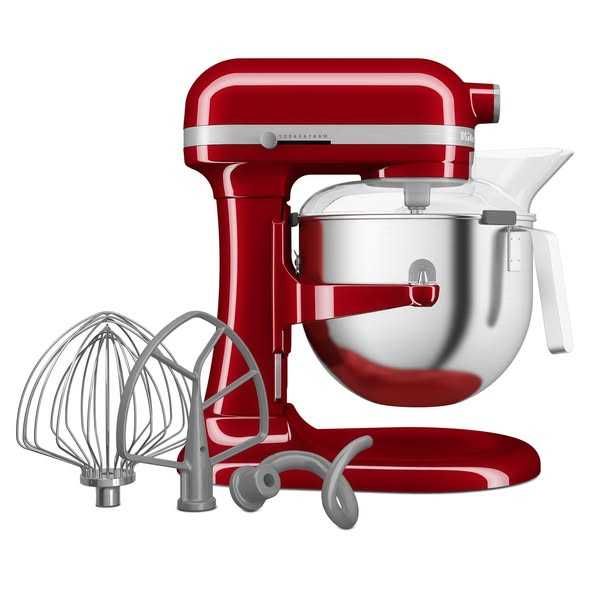 Mixer cu bol 6.6L, Model HEAVY DUTY, Empire Red - KitchenAid,Garantie