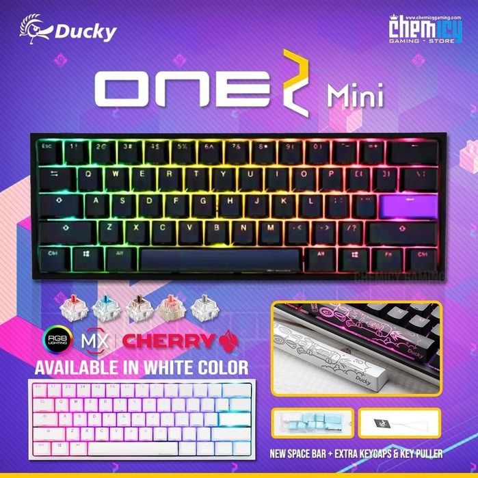 СКИДКА! Ducky One 2 Mini Механическая Клавиатура (свитчи cherry blue)