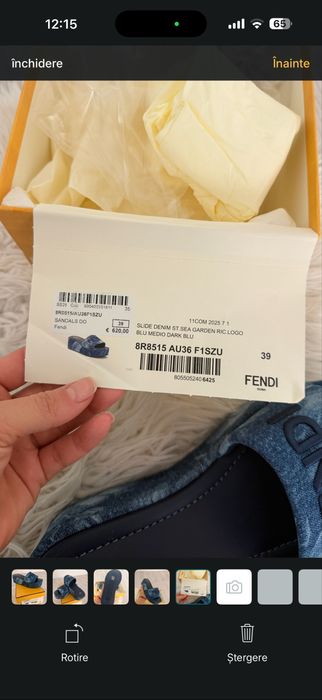 Fendi slapi cu platforma