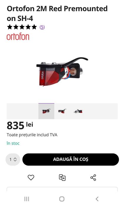 Doză Pick-up Ortofon 2M Red (Moving Magnet) – Asigur Montaj