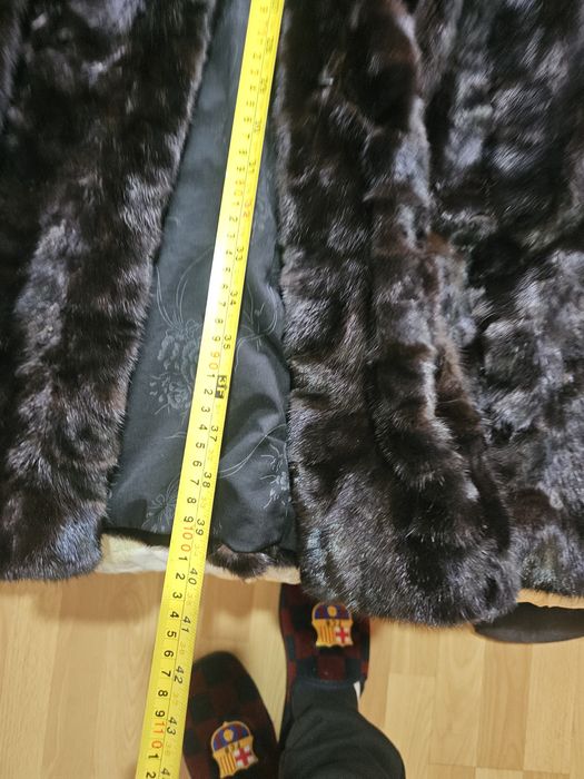 Палто естествен косъм