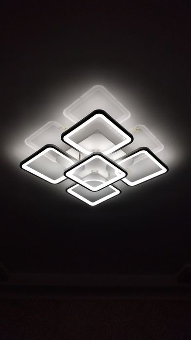 Люстры установка