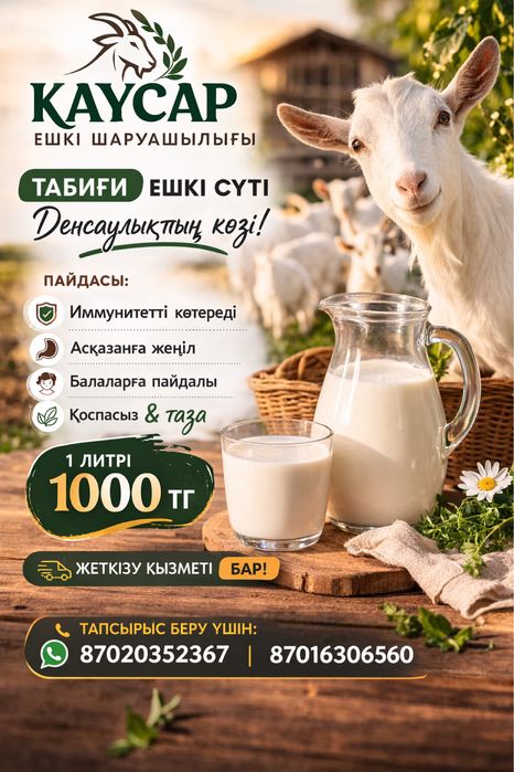 Ешкі сүті. Козье молоко. Дәмді ешкі сүті