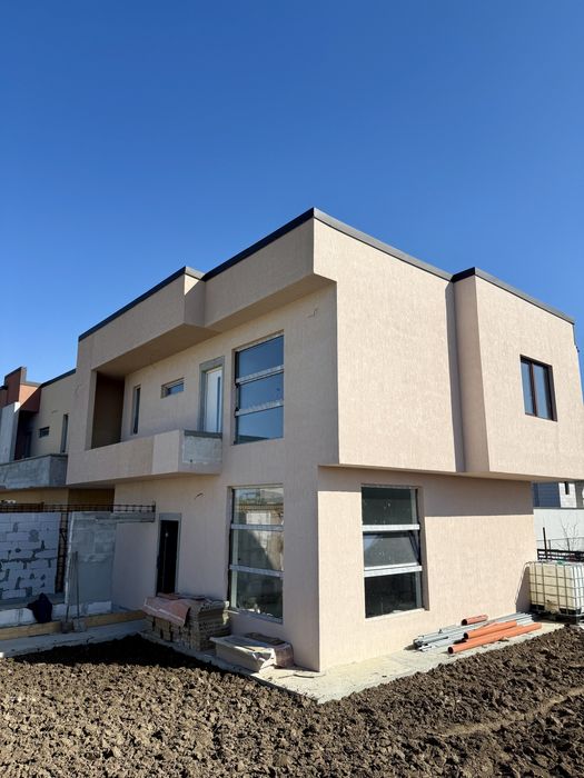 Vila P+1, 4 camere, placa beton,proiect Mediteranean,Valu lui Traian