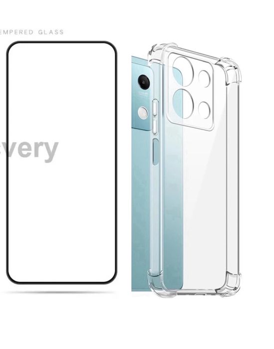 Husa Silicon Safe  + Folie Sticla Xiaomi Redmi 13C/13T/13 5G/13 PRO 5G