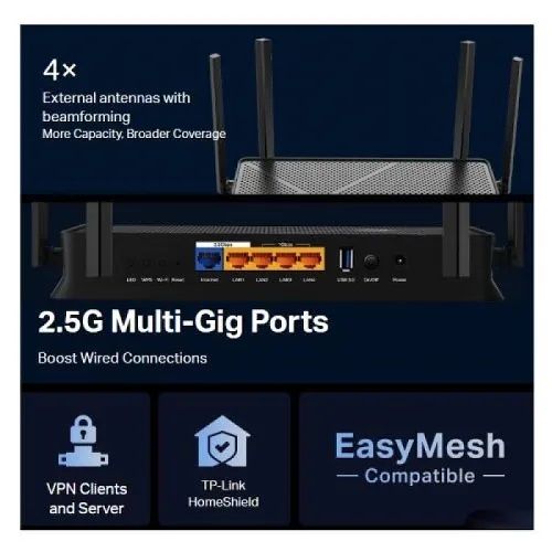 Router Wireless TP-Link Archer BE230, BE3600,Wi-Fi 7,Garantie
