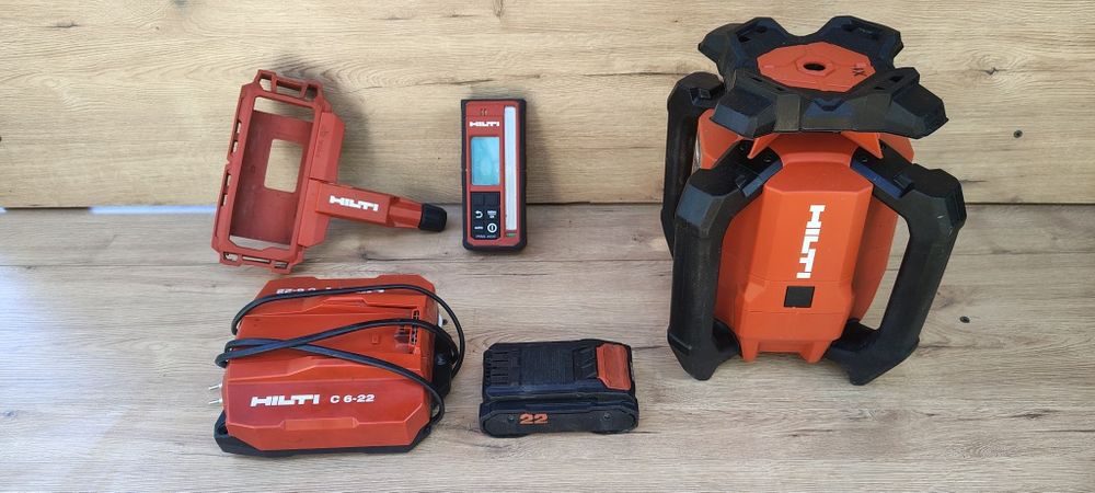 Laser panta Hilti pr 40 22 nuron. Receptor pra400, incarcator c6 si baterie