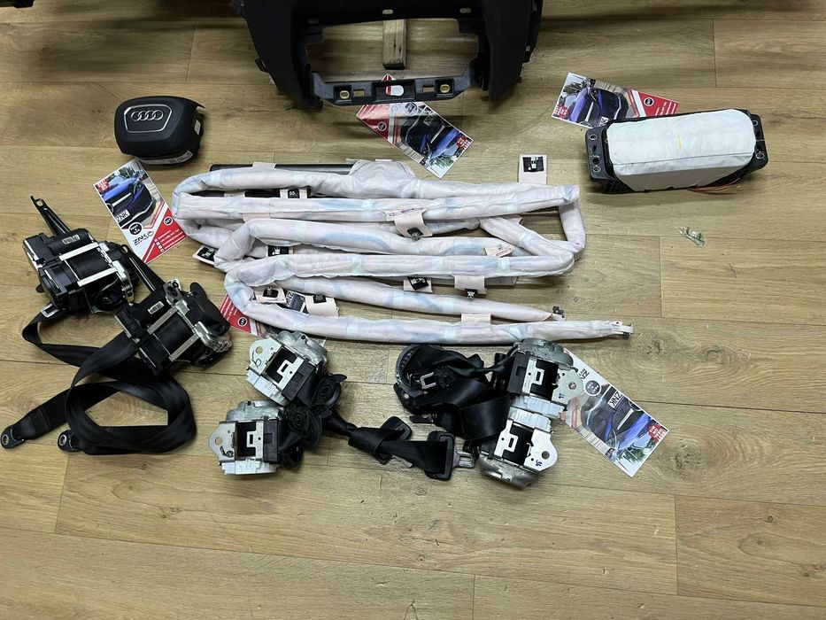 Audi Q7 4M - plansa bord - kit airbag volan pasager cortine - centuri