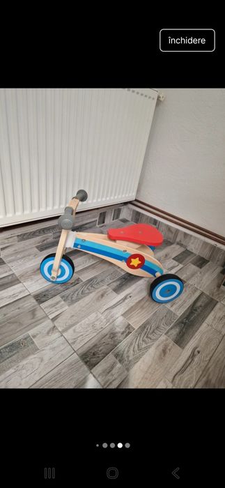 Tricicleta noua de lemn copii