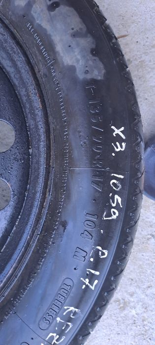 Vand roată de rezerva bmw x3 slim dimensiune  135/90 r17
