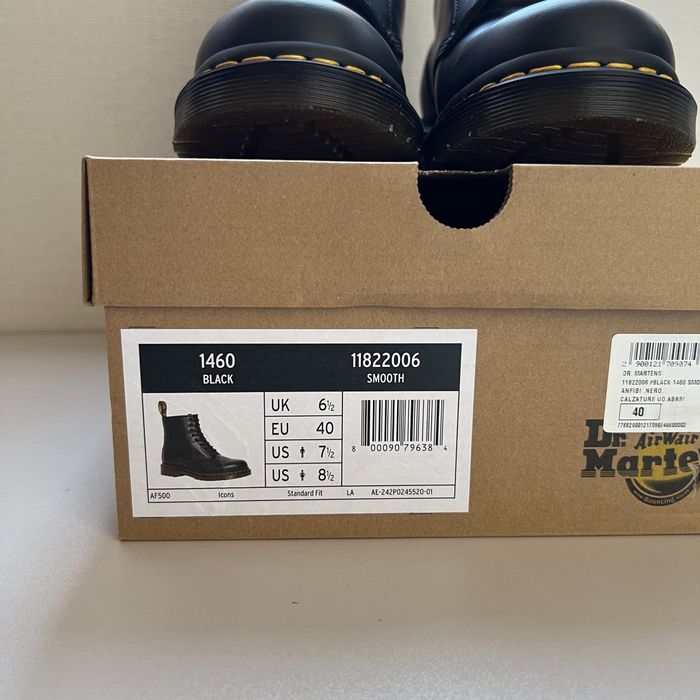 Продаю оригинальные Dr. Martens 1460, цвет Black Smooth.