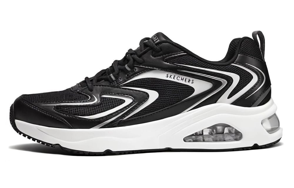 Skechers Shoes Men Black Street UNO Air Cushion Memory Foam Sport