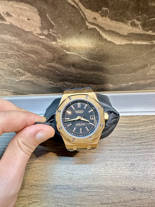 Seiko Mod - Royal Oak - Rose gold - 41 mm