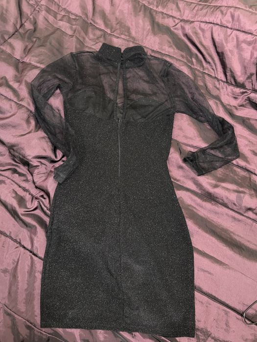 Черна дамска стилна рокля