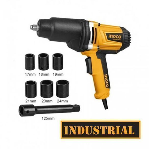 Електрически ударен гайковерт 1/2 550nm с комплект ударни вложки 17-24
