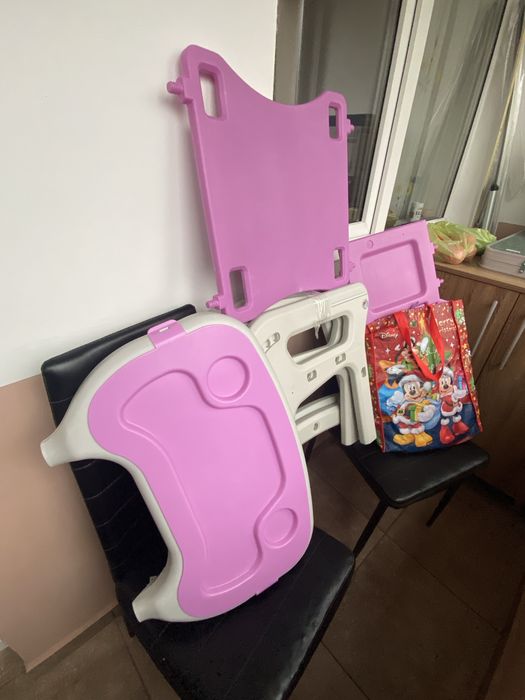 Scaun de masa bebe 2 in 1 pentru bebelusi si copii Juju Eat&Play