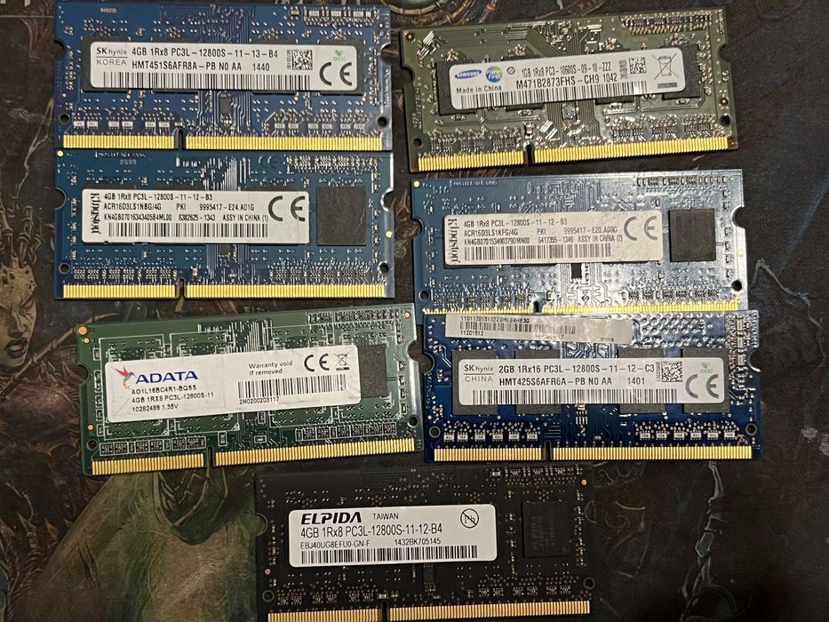 Memorii SODIMM DDR3 si DDR2 256MB la 4GB