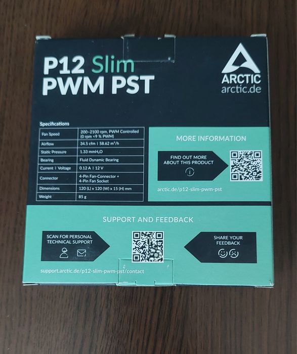 Ventilator Arctic P12 Slim PWM PST