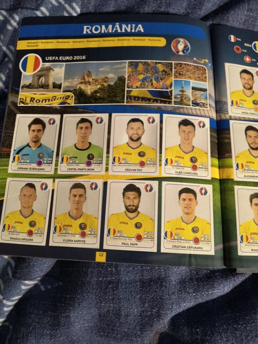 Vând  catalog Panini euro 2016