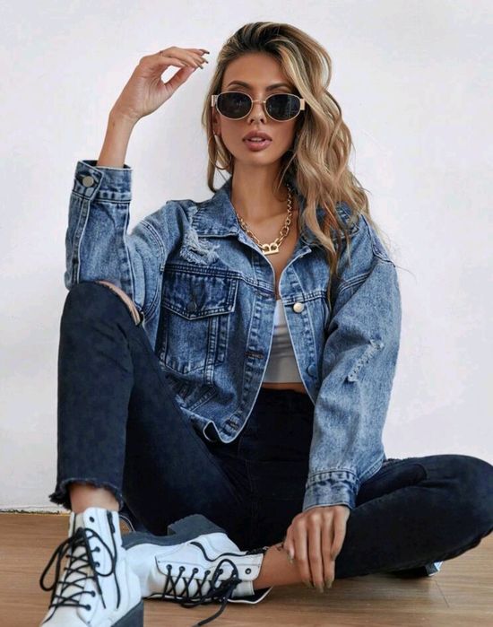 Дънково дълго яке