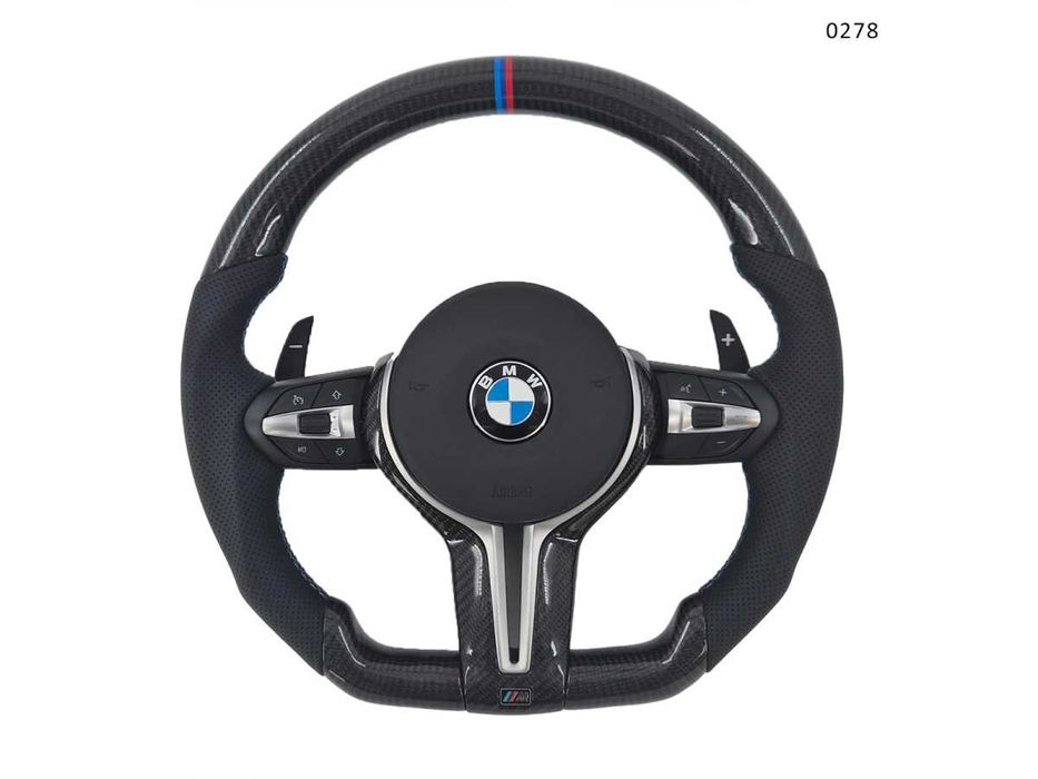 Volan carbon stil M pentru BMW 3 E46, 5 E39, X5 E53 – tuning Premium