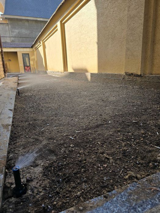 Автополив полив фонтан монтаж установка газон таййор