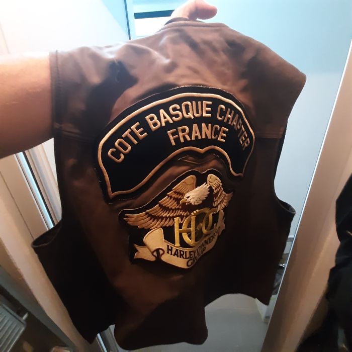 Мъжки кожен елек Harley Owners Group