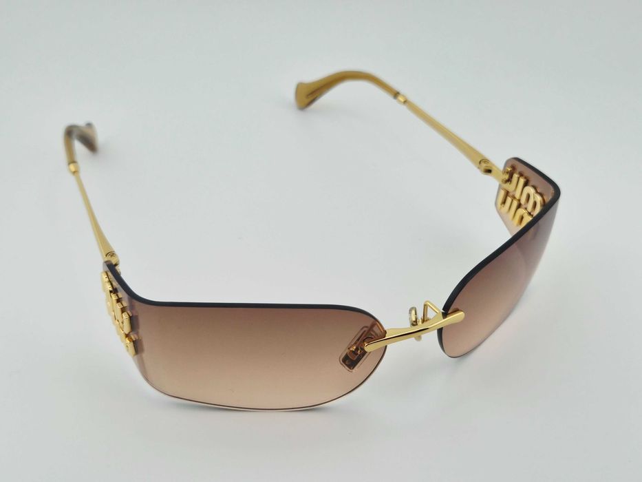 Ochelari de soare  dama ,femei Miu Miu mua51s gradient gold, Nou,Garantie, Originali