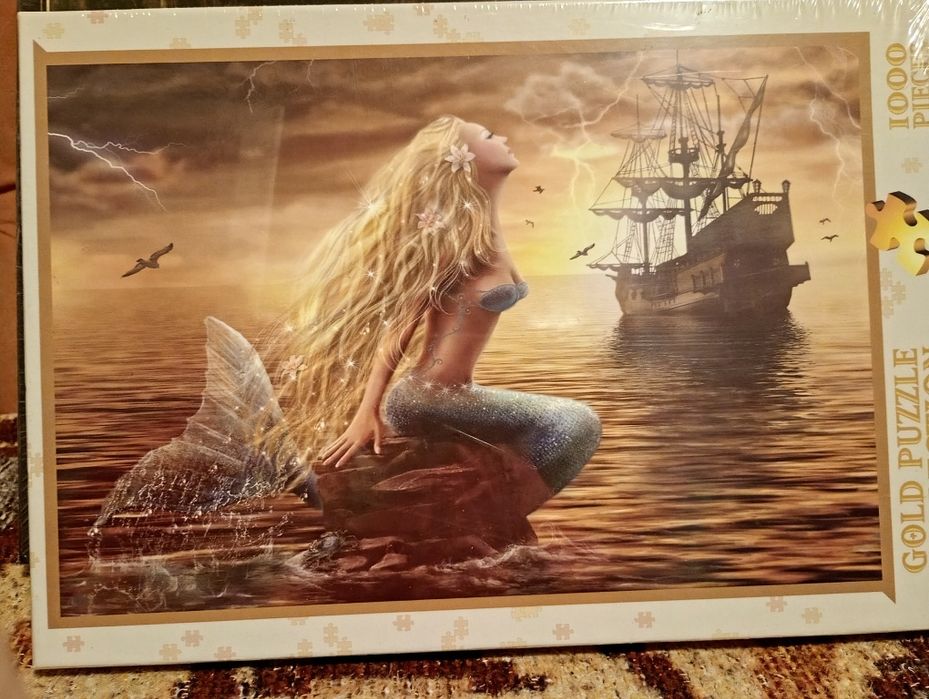 Puzzle tablou lup sirena alte peronaje1000 1500 piese sigilate noi