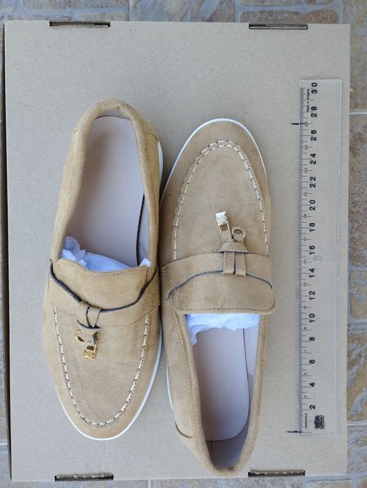 Лоуфъри/мокасини естествен велур