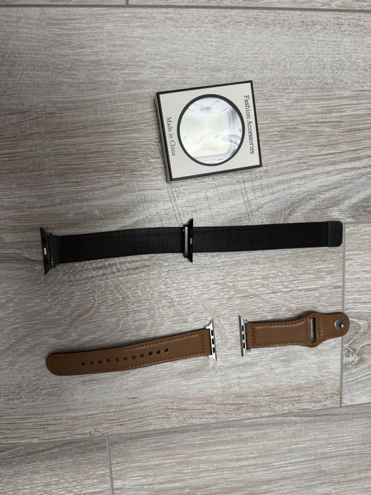Корпус и ремешок кожа и металл для Iwatch apple watch 42,44,45,46mm
