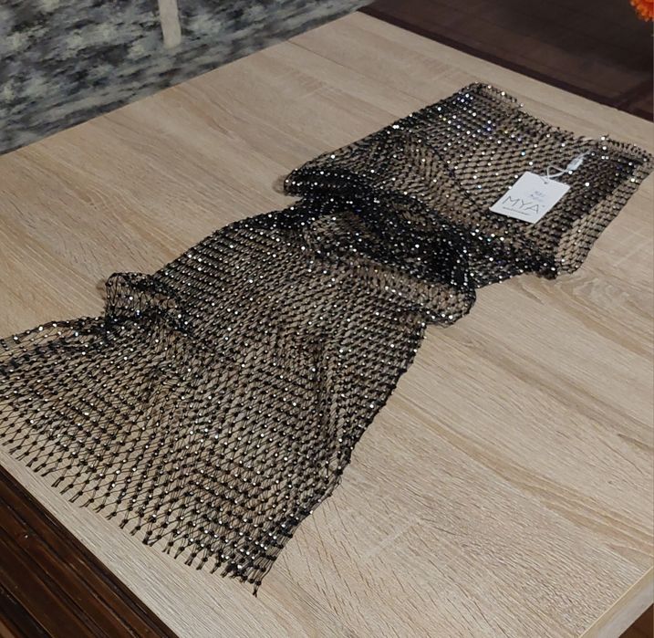 Плажна туника  с камъчета