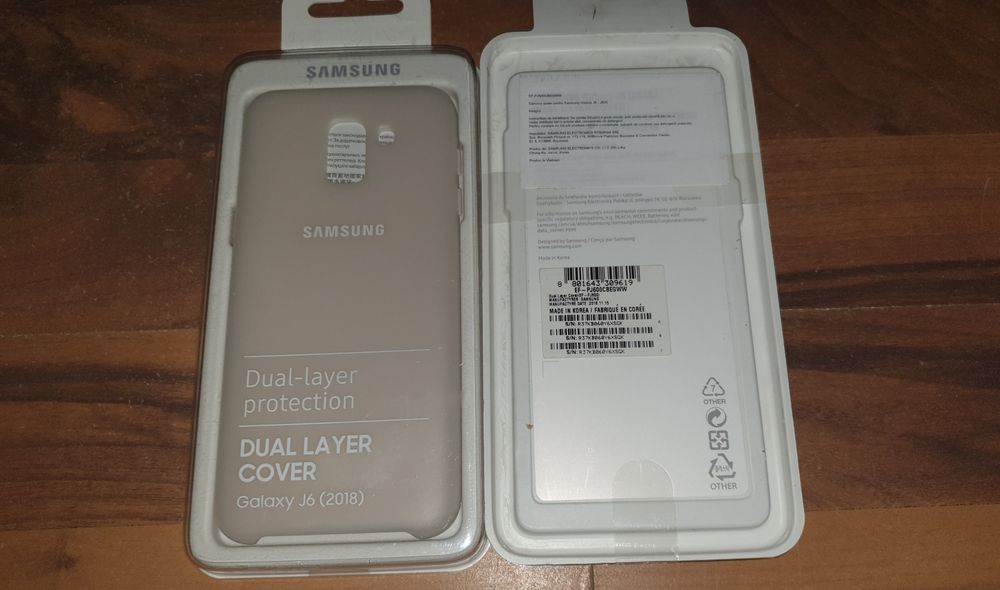 Husa noua originala Samsung Dual Layer Cover Galaxy J6 2018 J610