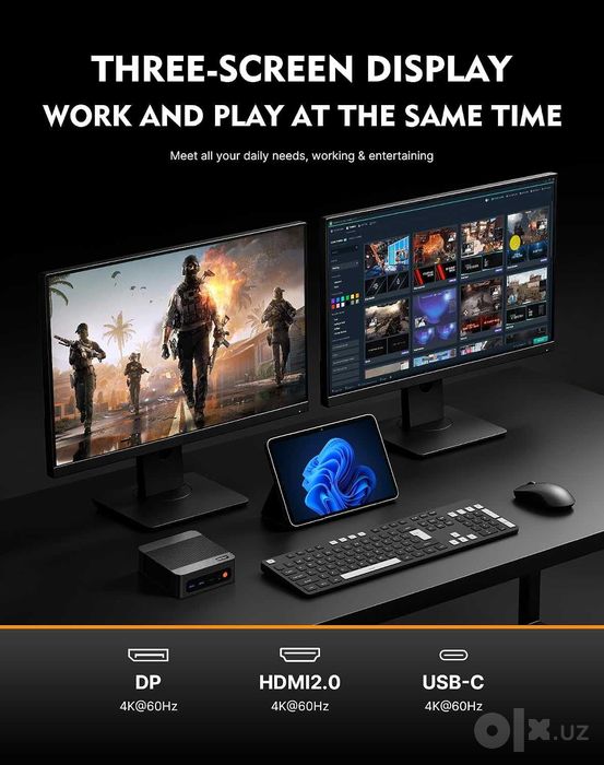 Mini PC Мини Пк Origimagic N4 Neo AMD Ryzen 7 6800H 24GB RAM 512GB SSD