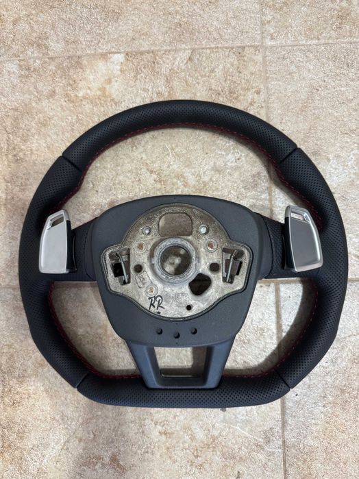 Volan Audi RS Tesit RS6 RS7 C8 Piele Perforata butoane padele RS