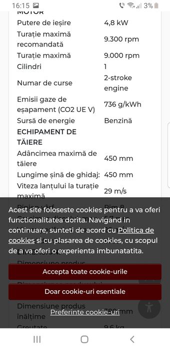 Drujbă de tăiat beton Husqvarna K970  Chain ca NOUĂ
