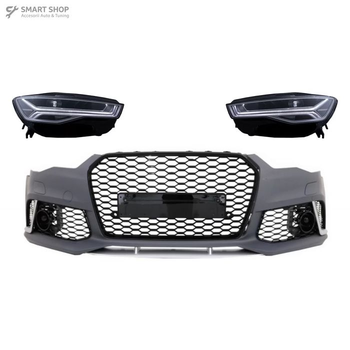 Bara Fata cu Faruri Full LED Semnalizare Dinamica Secventiala Audi A6