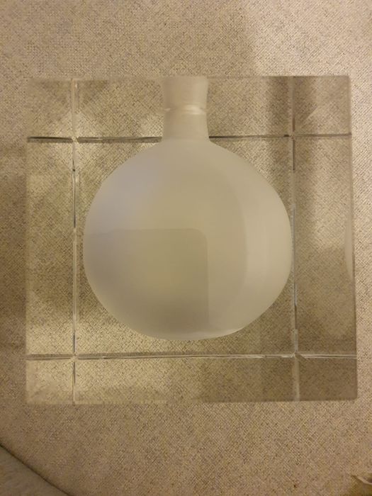 Rosenthal, cristal, studio line, piese cubice, vază și scrumiera/bol