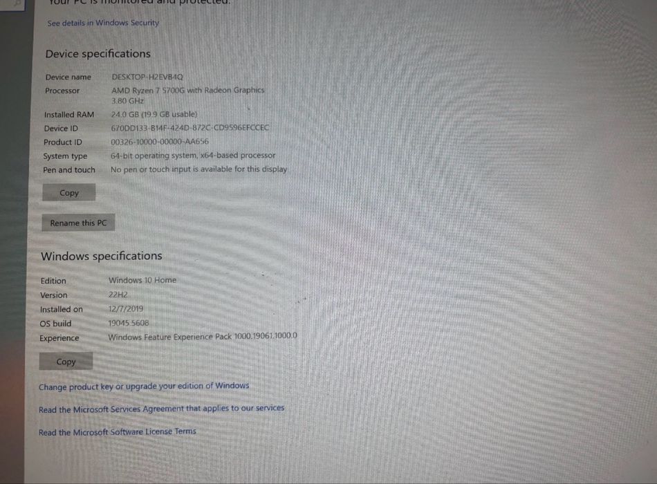Calculator gaming Ryzen 7 5700g RTX 3060 ti,24gb ram