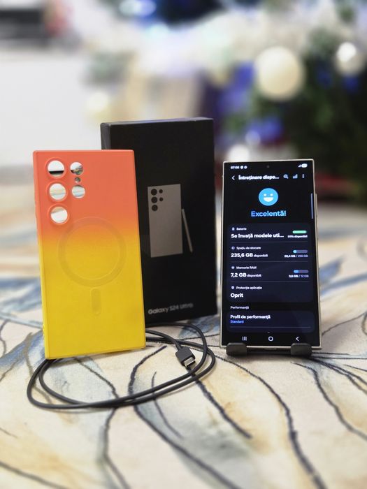 Samsung Galaxy S24 Ultra, 12GB RAM, 256GB, Titanium Gray, Preț FIX !