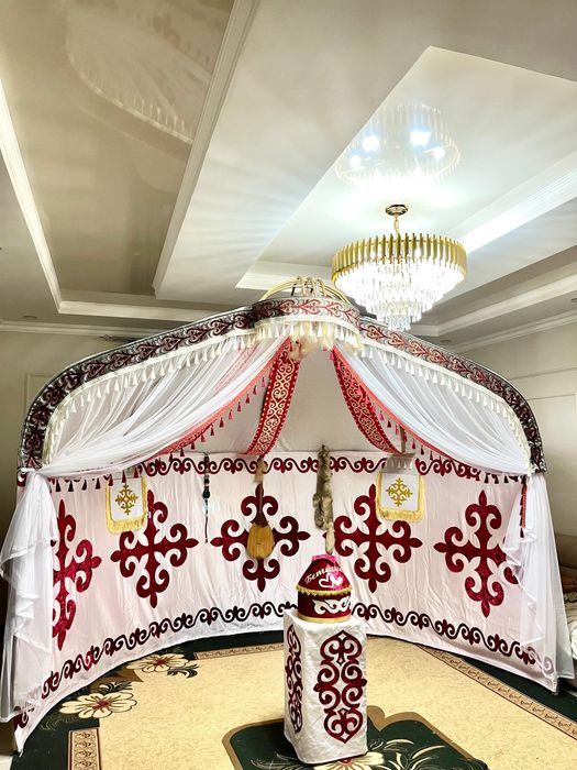 Киіз үй Юрта аренда беташар полуюрта прокат стол стулья посуда Шымкент