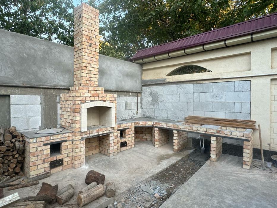 Строим летние кухни, бани,очаги.