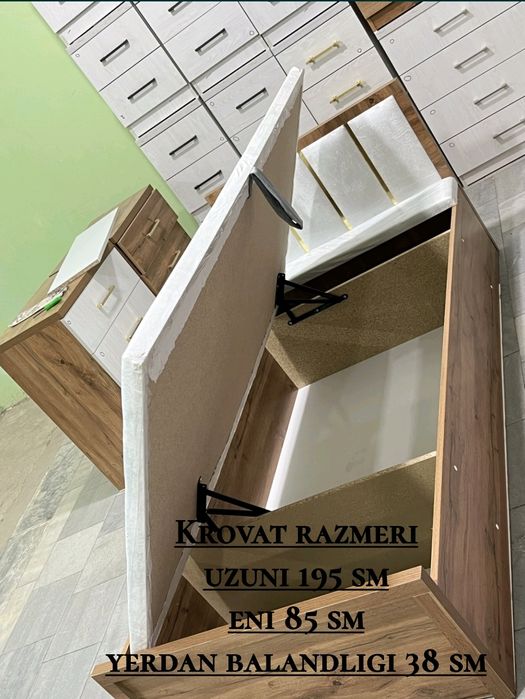 Кроват Бир Кишилик Спалный Сундук