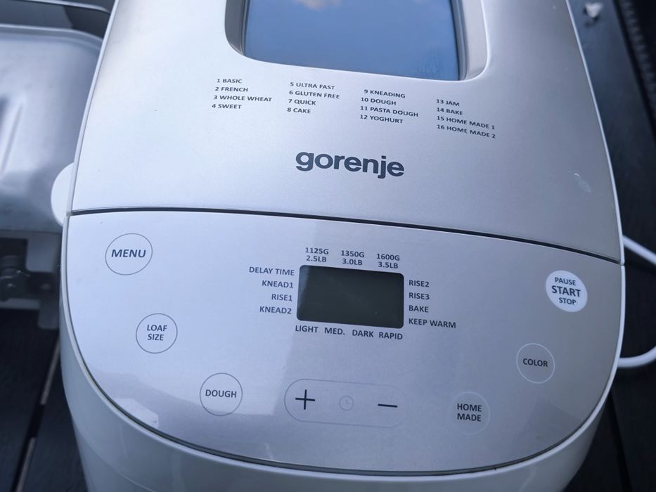 Mașină de pâine Gorenje BM1600WG XXL – Ca nouă