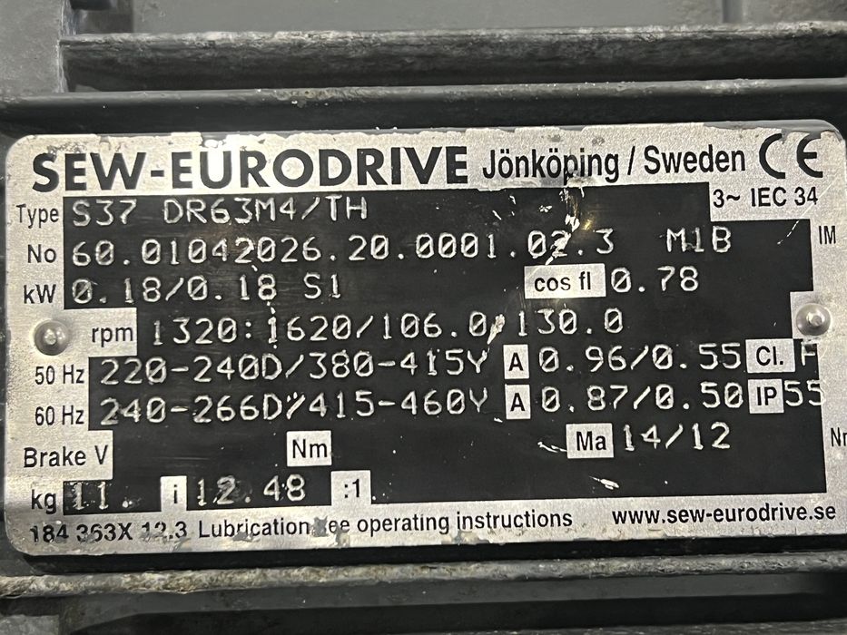 Мотор-редуктори SEW 0.18 0.25 kW