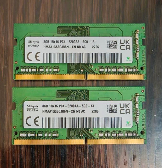RAM 16GB 2x8GB  3200Mhz DDR4